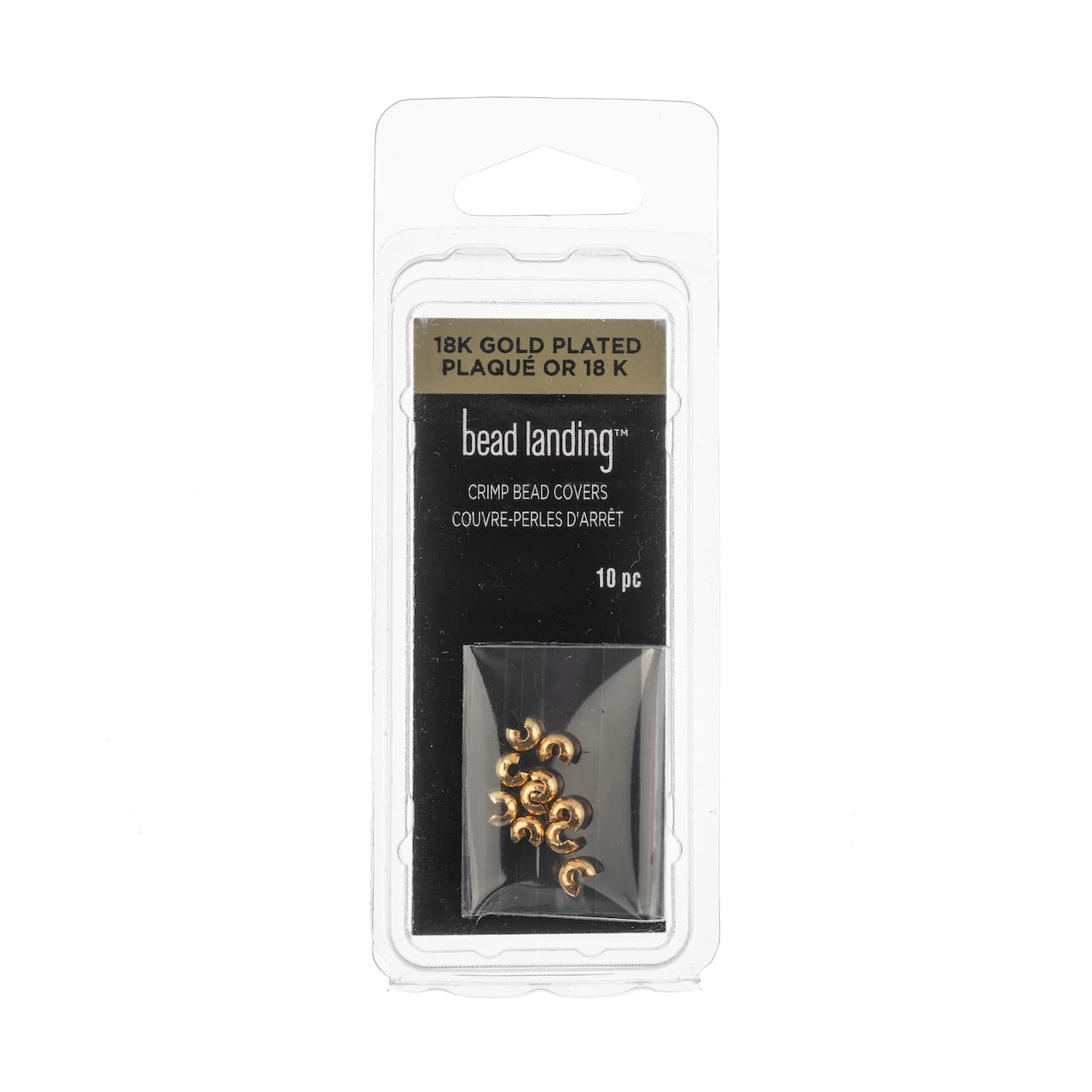 Michaels 3mm Metal Crimp Bead Covers, 10ct. by Bead Landing, Gold